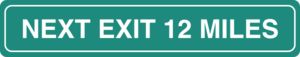 Next Exit Sign Clip Art